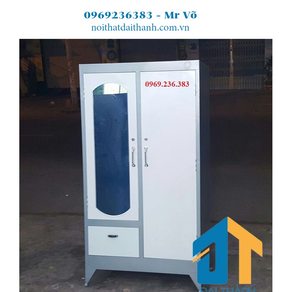 Tủ sắt quần áo 1.6m x 0.9m | BigBuy360 - bigbuy360.vn