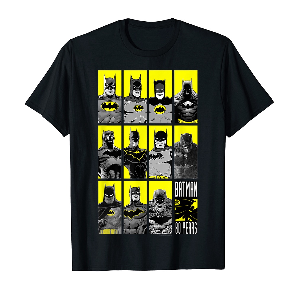 Áo thun cotton unisex HTFashion in hình Batman 80 Years Batmen-9285