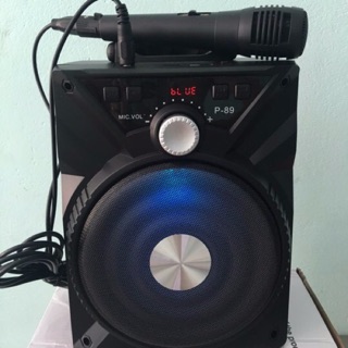 Loa Hát karaoke bluetooth di động p88 tặng kèm mic