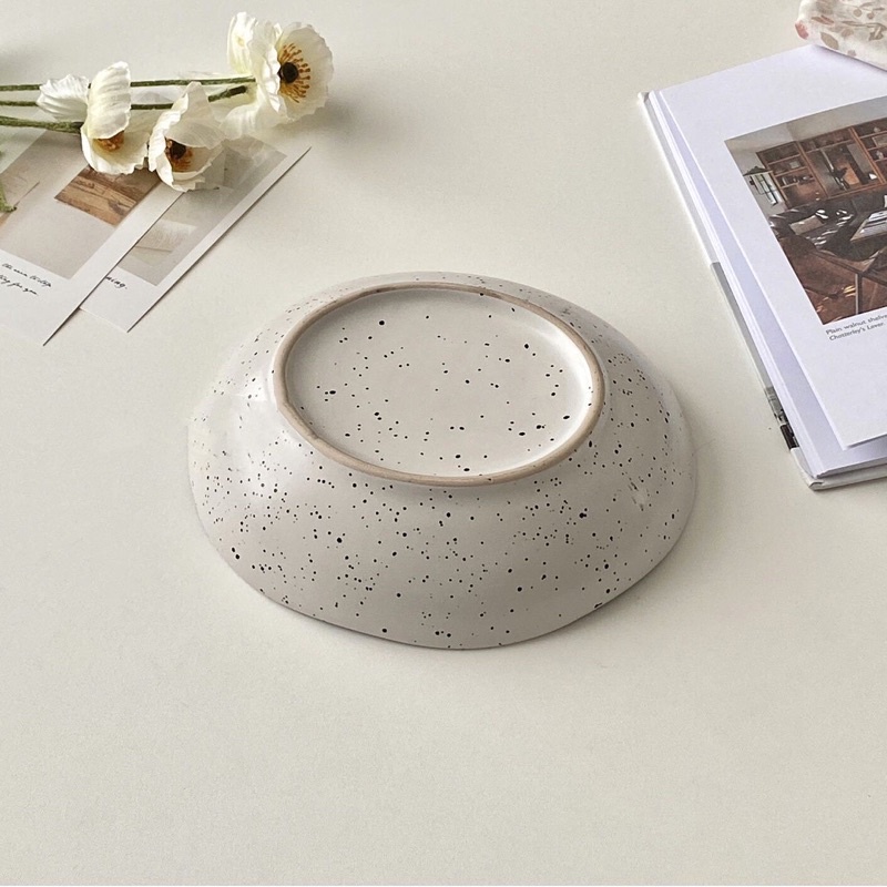 Tô méo vẩy mực Hot-trend Hàn Quốc, bát decor, tô đựng salad, mì ý Bonmi Decor