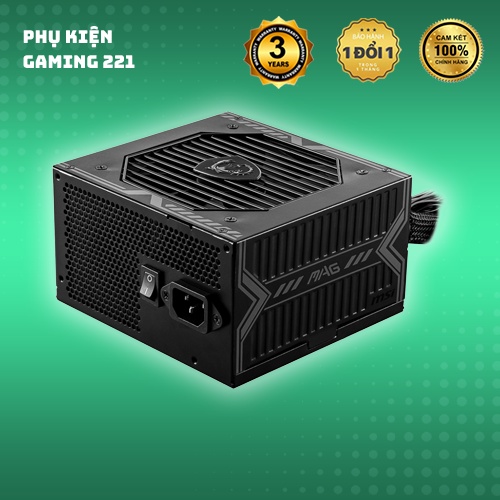 Nguồn Máy Tính - PSU MSI MAG A650BN 650W ( 80 Plus Bronze/Màu Đen) - Hàng chính hãng