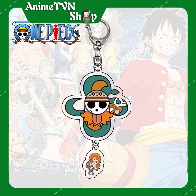 Móc khoá Mica anime One Piece - Đảo hải tặc (Loại 3) - Nhựa Cứng Acrylic In 2 mặt sắc nét ( ảnh thật )