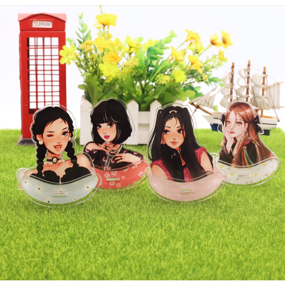 Mô hình standee lật đật lắc lư acrylic BlackPink Lisa Jisoo Jennie Rosé Kpop