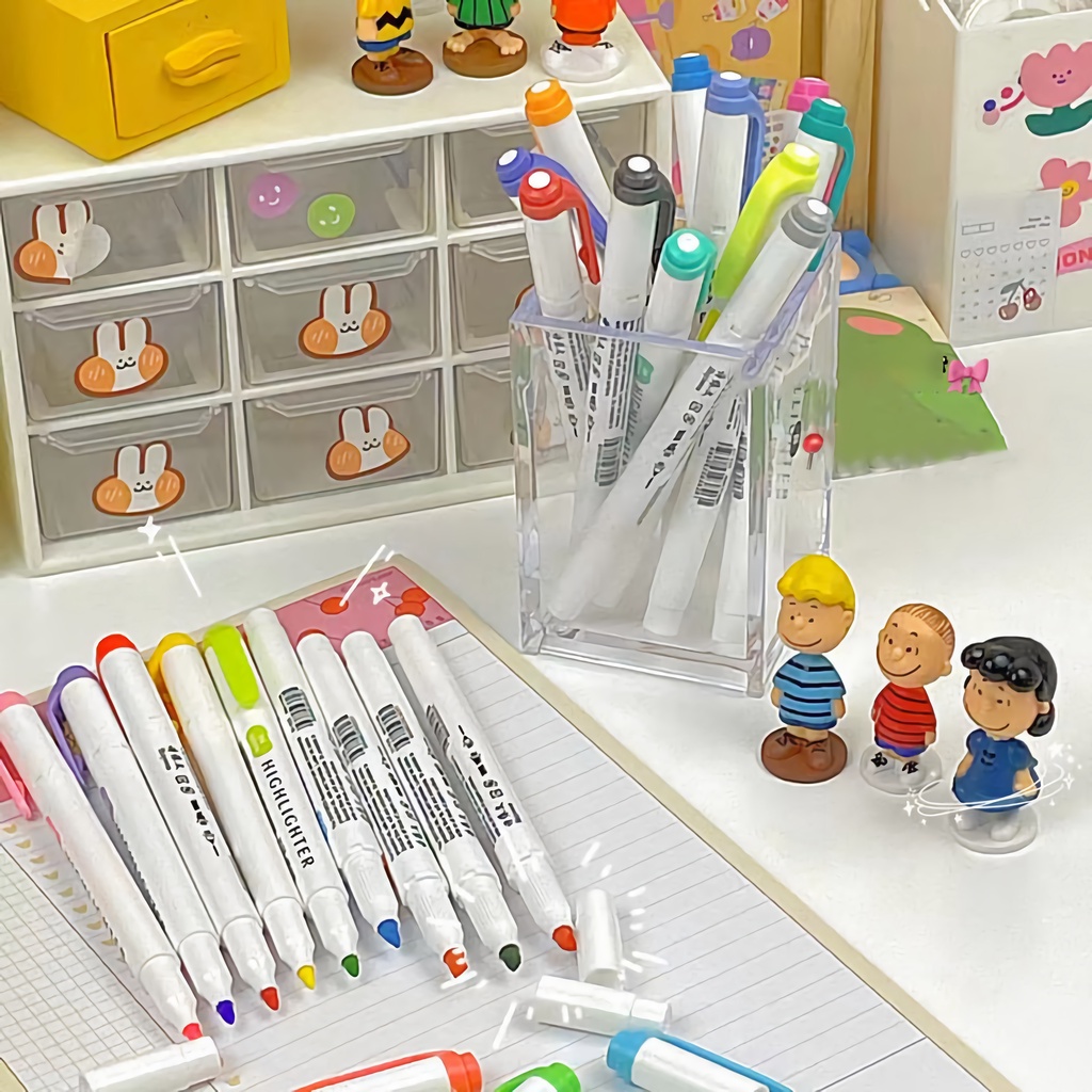 Letit | Bút Đánh Dấu Hai Đầu Mềm Mại Với 25 Màu Sắc Khác Nhau Tùy Chọn