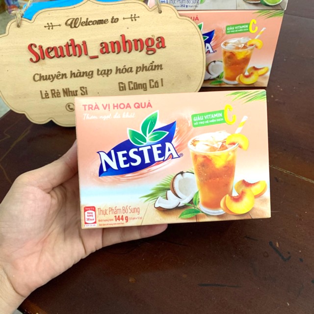 Trà vị chanh nestea hộp 195g