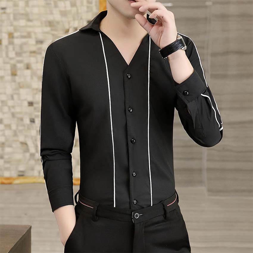 Áo sơ Mi, Áo sơ Mi Nam dài tay, chất liệu Cotton cao cấp có giãn, mát mẻ, thấm mồ hôi, không nhăn, không nhàu,mã N35