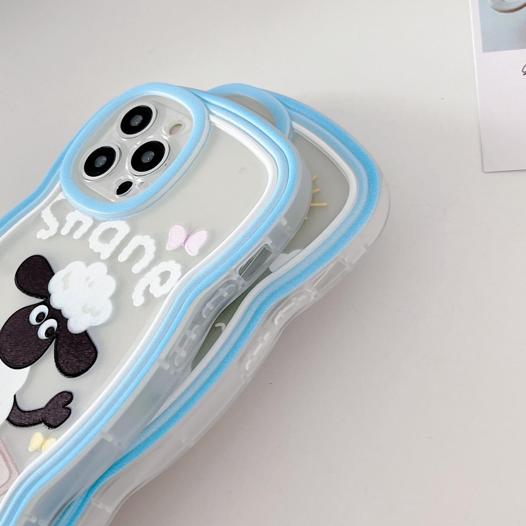 Ốp Điện Thoại Tpu Mềm Trong Suốt Chống Sốc Chống Rơi Họa Tiết Cừu Hoạt Hình Cho iPhone 11 12 13 pro max xr x xsmax