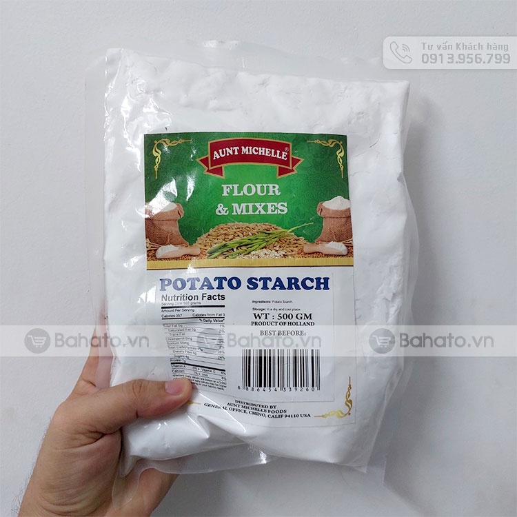 Tinh bột khoai tây  Aunt Michelle gói 500g
