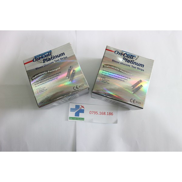 que thử đường huyết oncall platinum 25 que