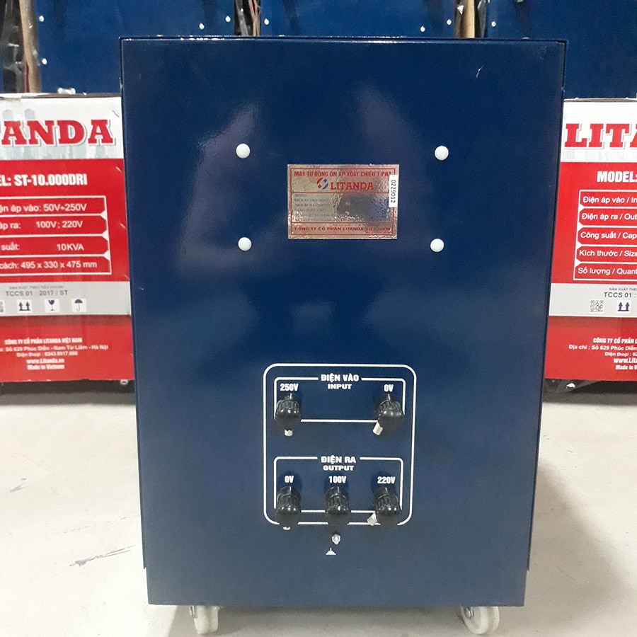 Ổn Áp Lioa 10KVA 10KW 10KG 1 Pha Dải 90V-250V Đời Mới Nhất