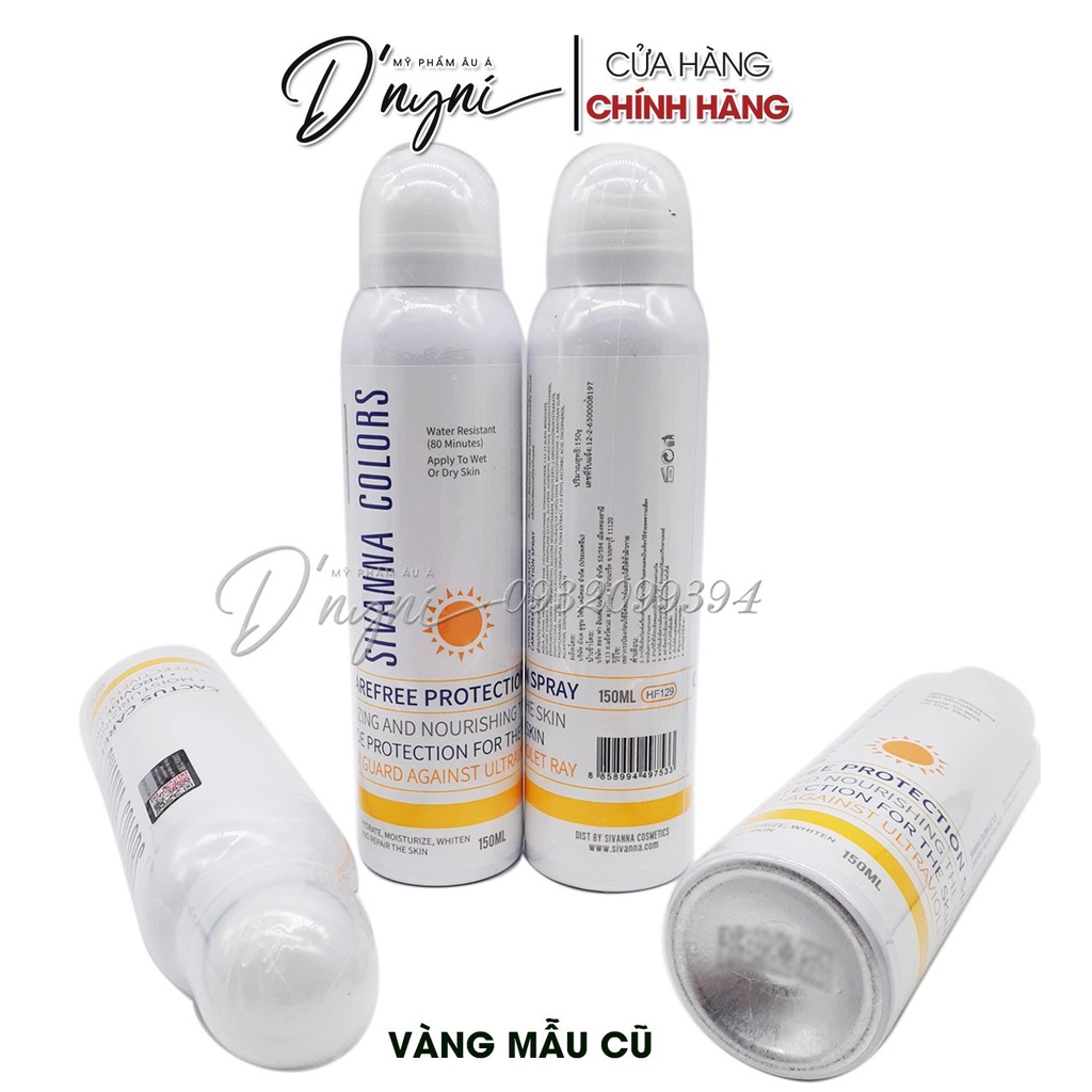 XỊT CHỐNG NẮNG SIVANNA THÁI MAKE UP BODY 150ML