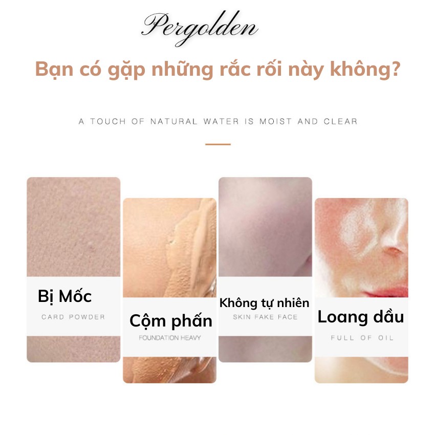 Kem Nền Che Khuyết Điểm Dạng Lỏng 40g KanJN Màu Ngà, Màu Tự Nhiên, Dưỡng Ẩm cho da Pergolden  KA037 | BigBuy360 - bigbuy360.vn