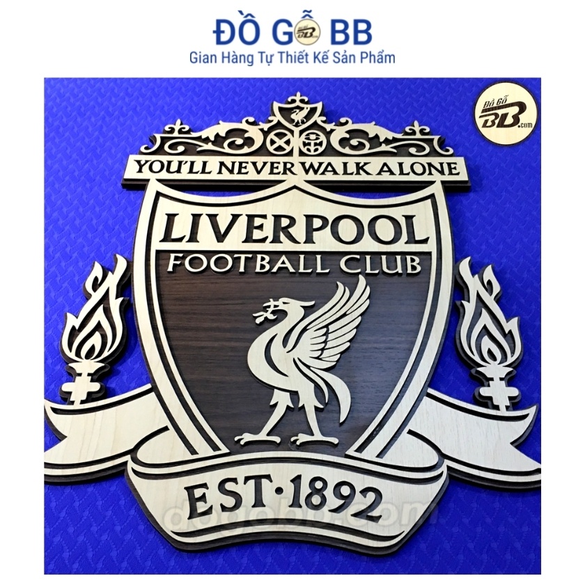 Logo Bóng Đá Logo Liverpool  Decor Trang Trí Treo Tường Bằng Gỗ Bền Rẻ Đẹp - Đồ Gỗ BB