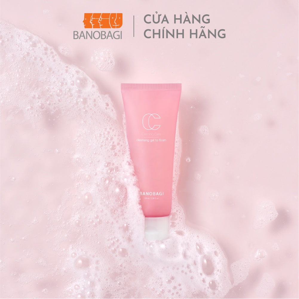 [HÀNG HỎNG HỘP] Sữa Rửa Mặt Dưỡng Ẩm Minisize BANOBAGI Calming Care Cleansing Gel 100ml