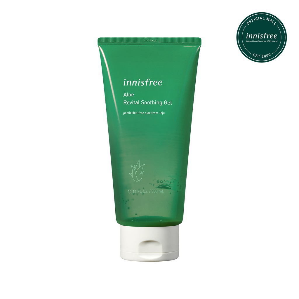 Gel dưỡng ẩm đa năng từ nha đam hữu cơ Innisfree Aloe Revital Soothing Gel 300ml