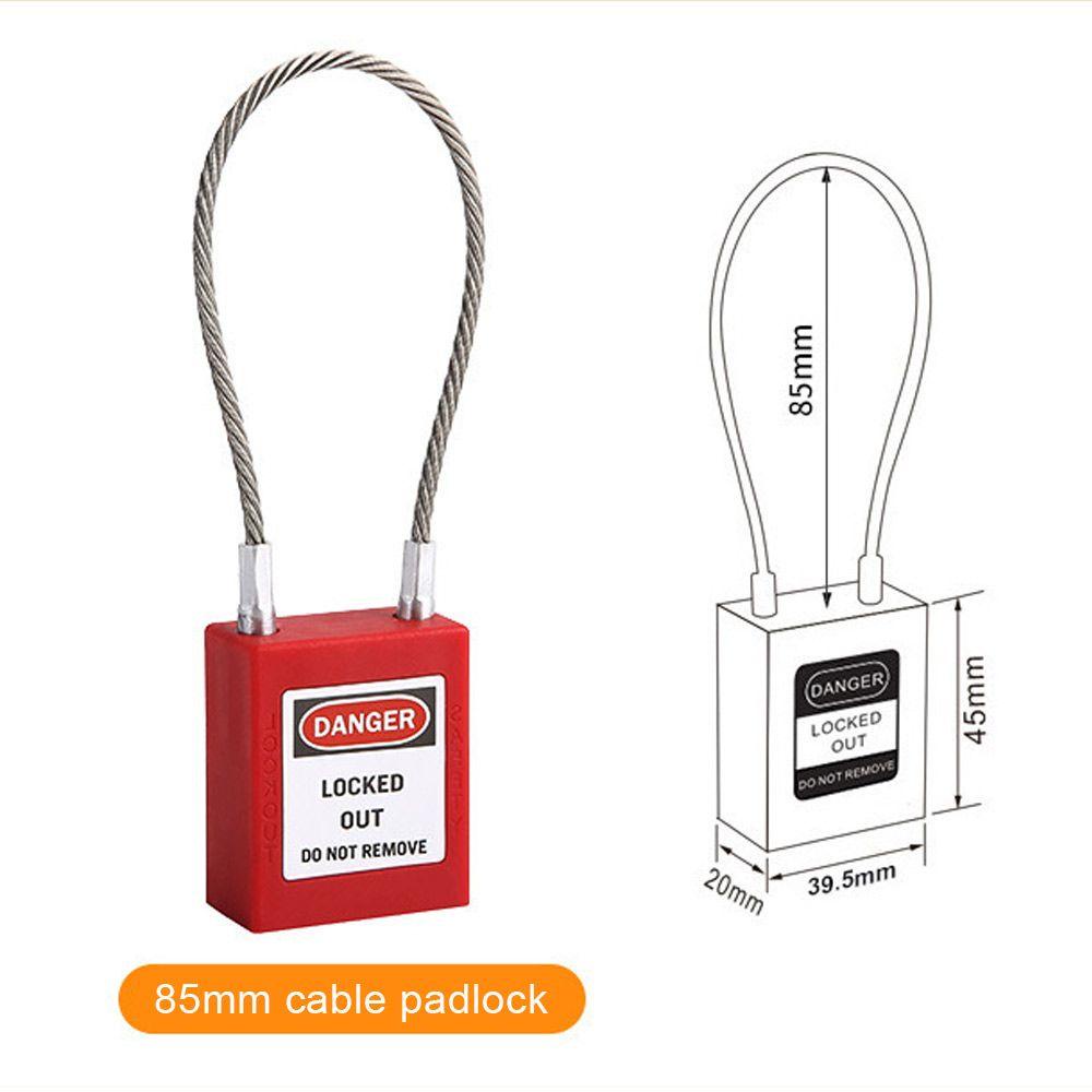 Khóa Dây Cáp An Toàn Bằng Thép Phối Nhựa KENT1