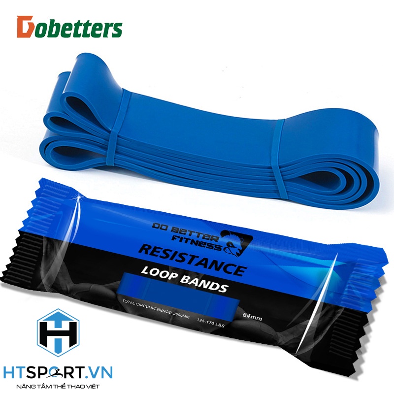 Dây Kháng Lực, Dây Cao Su Đàn Hồi Dobetter Trợ Lực Power Band Cao Cấp Tập Gym Thể Hình Tại Nhà