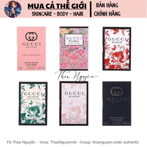 Vial mẫu thử nước hoa Gucci