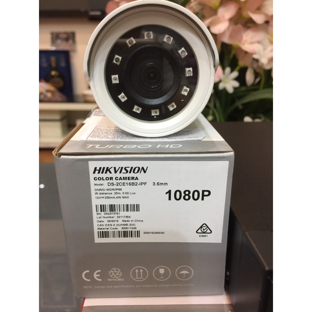 Tặng ổ cứng 1TB - Trọn bộ 04 Camera Hikvision 1080P 2.0 Chính hãng Full VAT