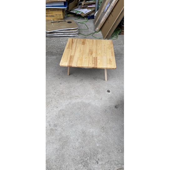 Bàn gấp ngồi bệt học sinh gấp gọn chân gỗ ốp - Decor Nhà Xinh