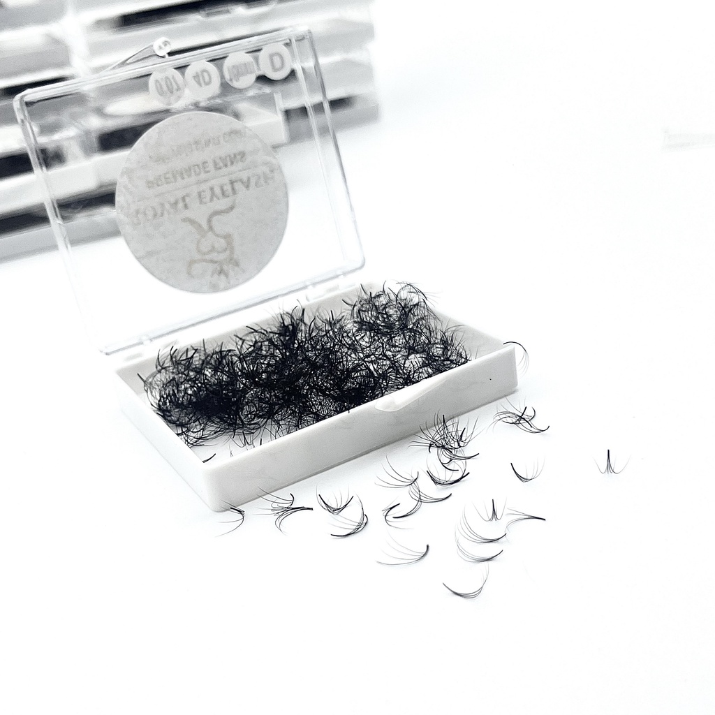Mi Fans  Sẵn 4D ROYAL EYELASH Lông Chồn Cao Cấp / 500 - 1000 fans / C,CC,D / 0.07
