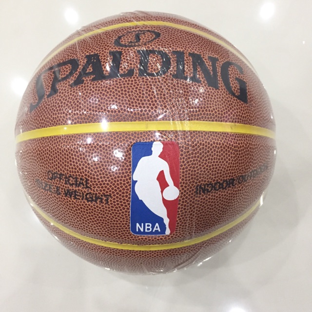 Bóng rổ số 5,6,7 Spalding NBA da PU TẶNG kim bơm, Túi lưới chơi indoor outdoor chuẩn thi đấu nảy tốt giá rẻ