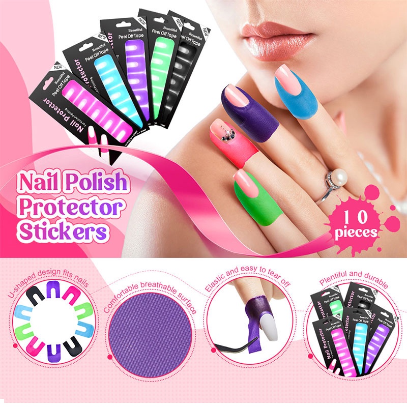 Miếng Dán Trang Trí Móng Tay Chống Tràn / Vỏ Bọc Ngón Tay / Dụng Cụ Làm Móng Nghệ Thuật