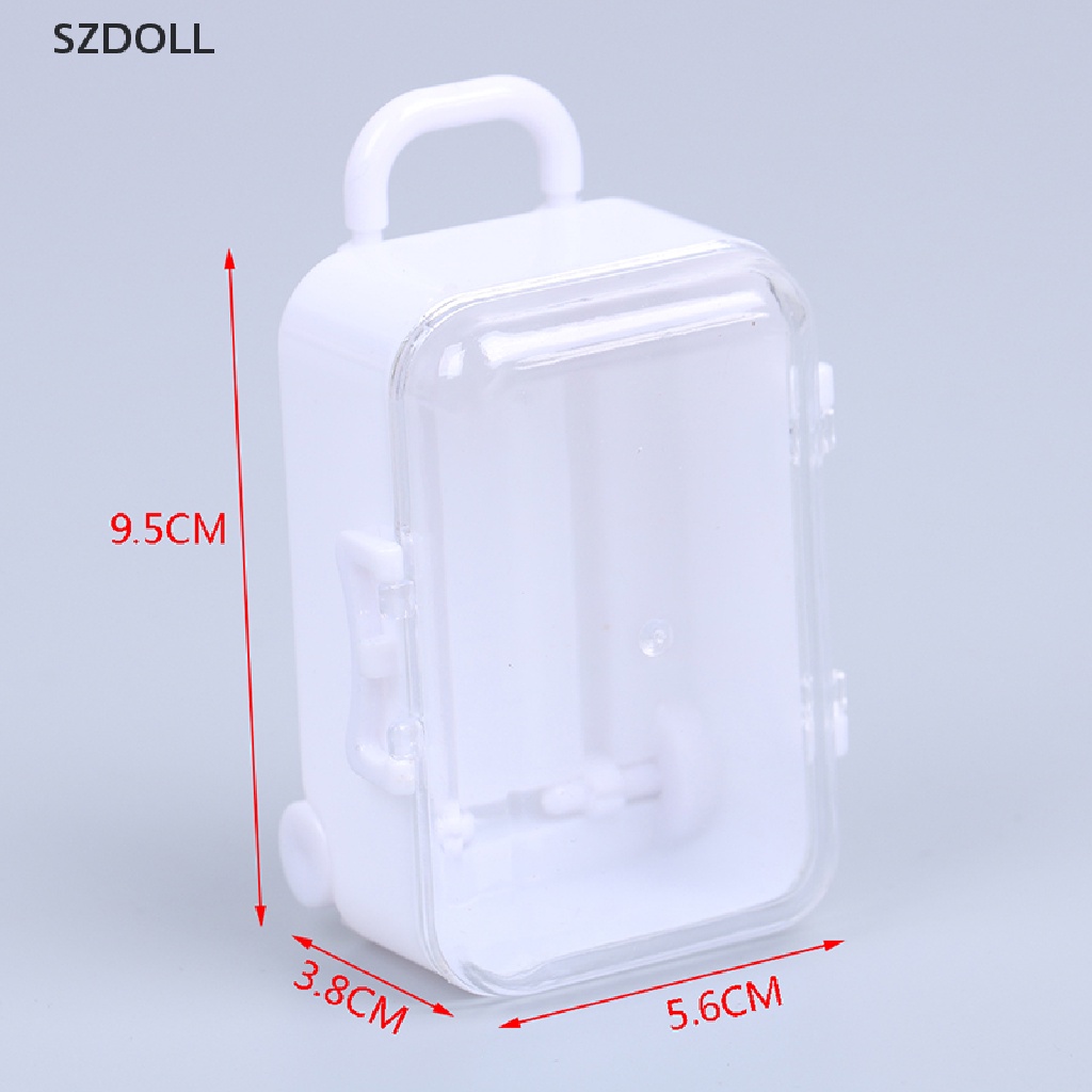 Vali kéo từ nhựa xinh xắn dễ thương cho nhà búp bê