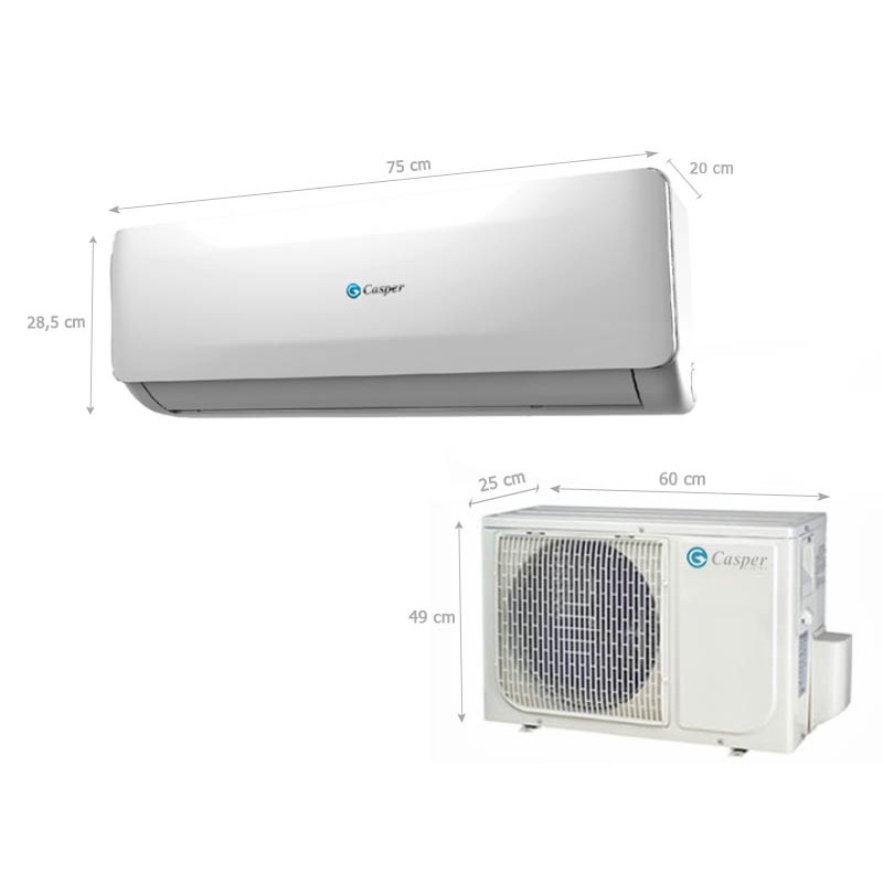 Điều hòa Casper 9.000BTU 2 chiều EH-09TL22 Gas R410S