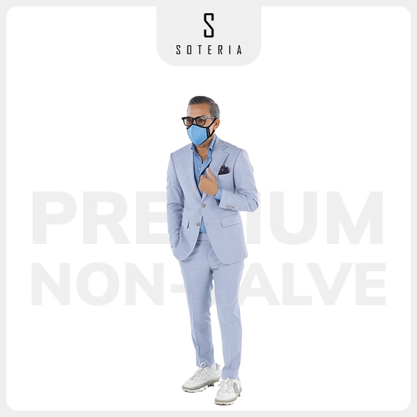 Khẩu trang thời trang Soteria Sapphire Blue ST278 - N95 lọc 99% bụi mịn 0.1 micro - Size S,M,L