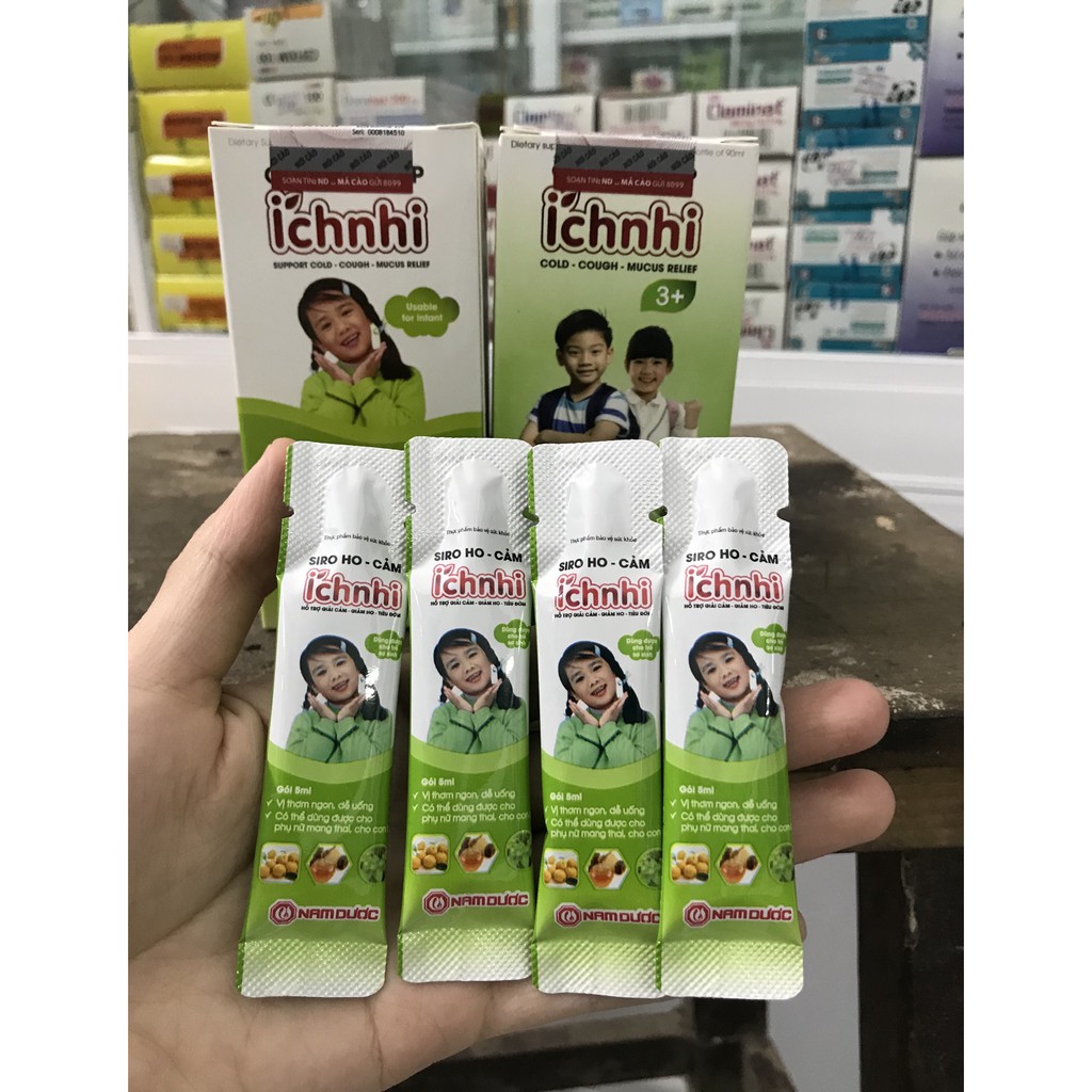 Siro ho-cảm ÍCH NHI hỗ trợ giải cảm-giảm ho-tiêu đờm