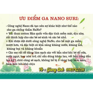 Ga chống thấm nano suri thun Ý 5D