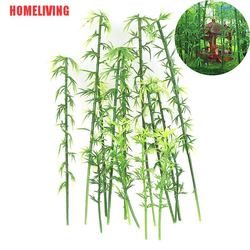 Bộ 20 Mô Hình Cây Tre Bằng Nhựa Dùng Trang Trí Tiểu Cảnh