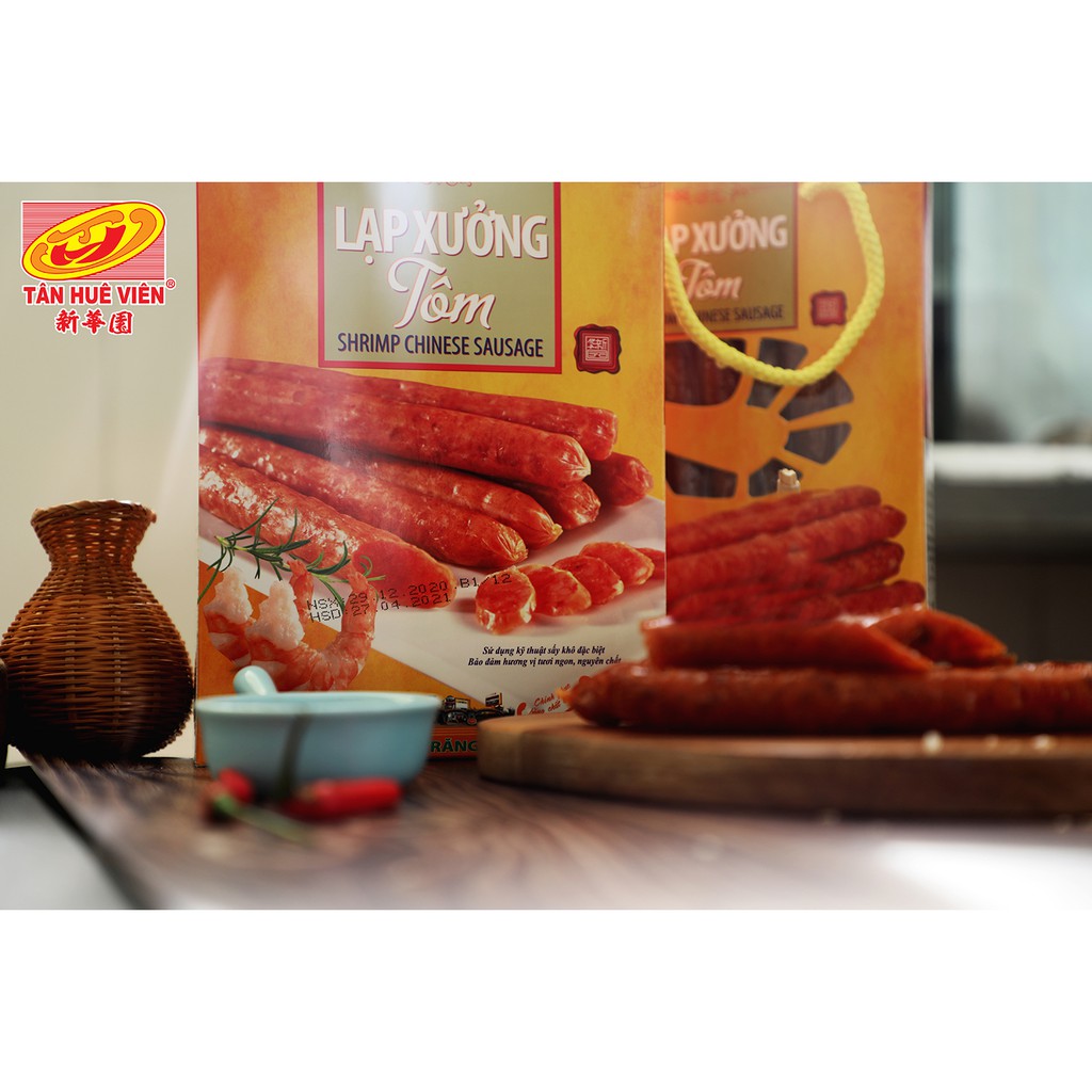 Lạp xưởng Tôm Tân Huê Viên hộp 500g | BigBuy360 - bigbuy360.vn