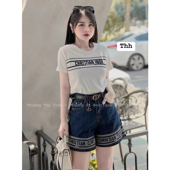 Quần short jeans DIOR