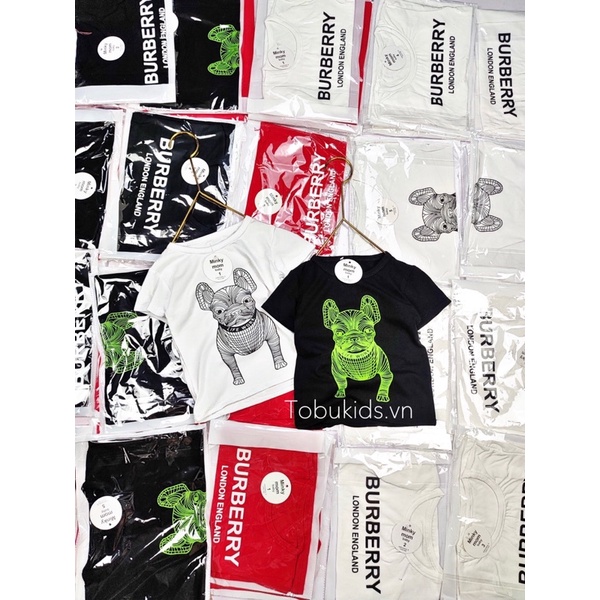 Áo Thun, Áo Phông Tay Lỡ Bé Trai Bé Gái Unisex Hình Chó Phong Cách Hàn Quốc Cotton Hàn Quốc Tobukids.vn