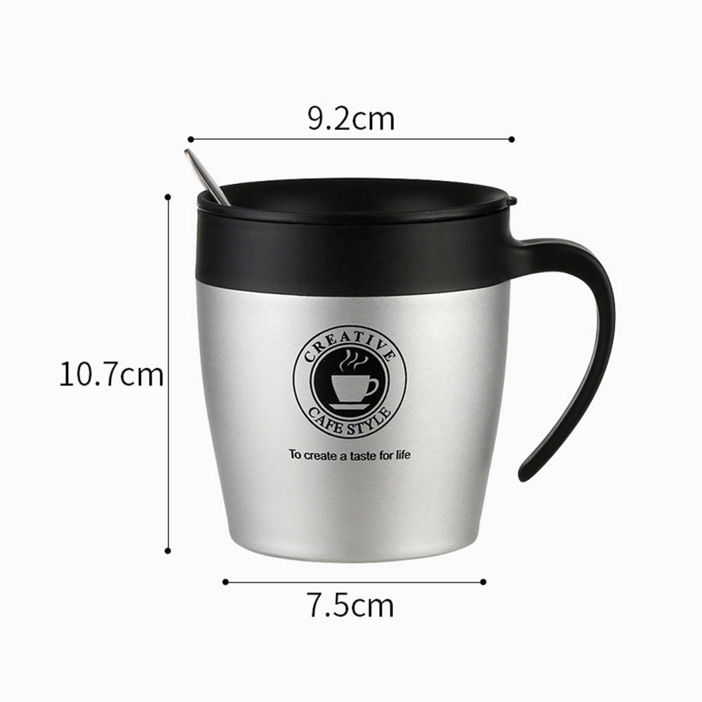 Handle Coffee Cup Stainless Steel Thermos Cups Vacuum Flask Thermo Water Bottle KNTR