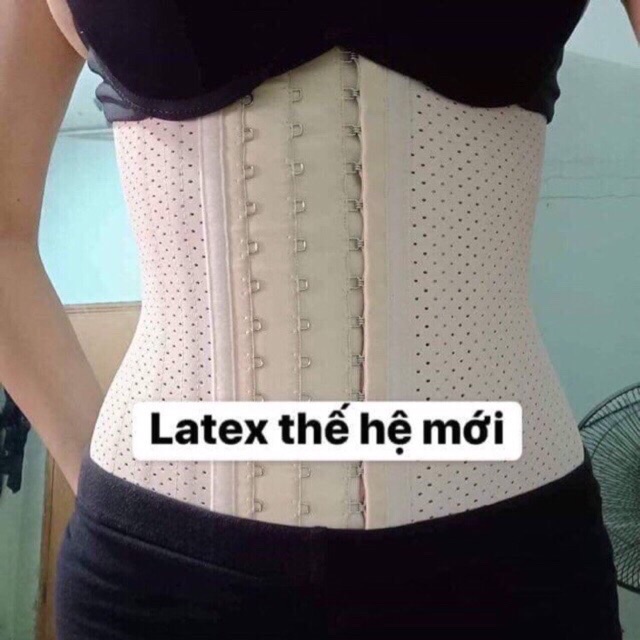 Áo eo định hình Latex thế hệ mới 25 xương thông hơi