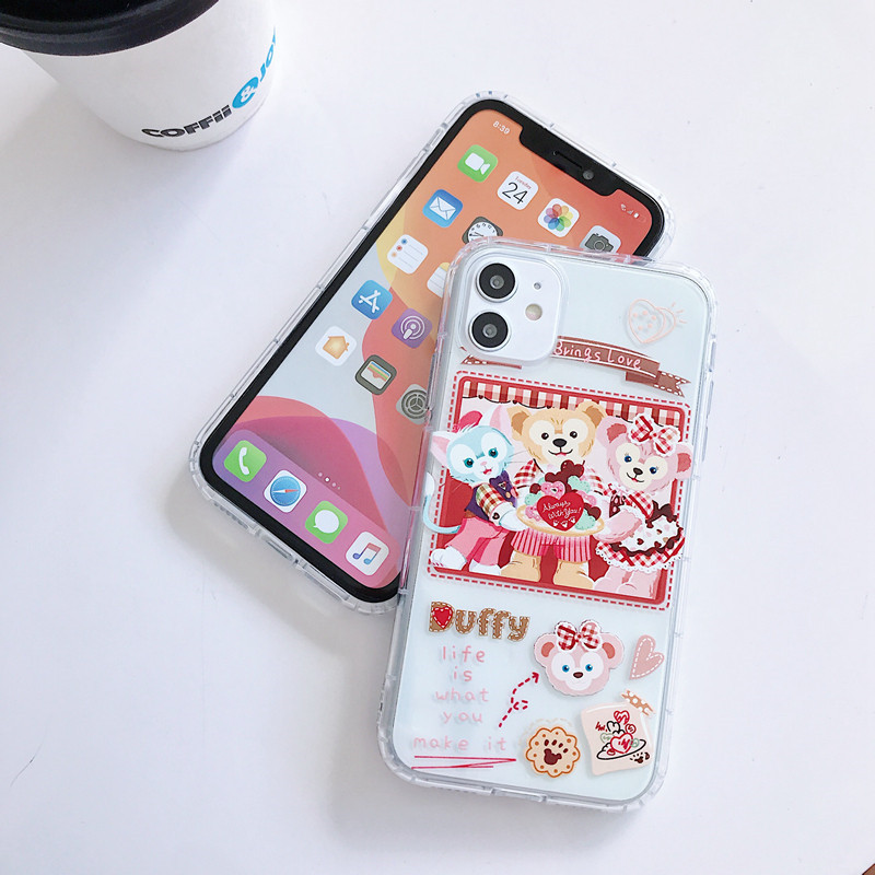 Ốp Lưng Silicone Họa Tiết Hình Chú Gấu Duffy Thời Trang Cho Iphone 12 11 Pro Max 6 6s 7 8 Plus Iphone X Xs Max Xr Se 2020