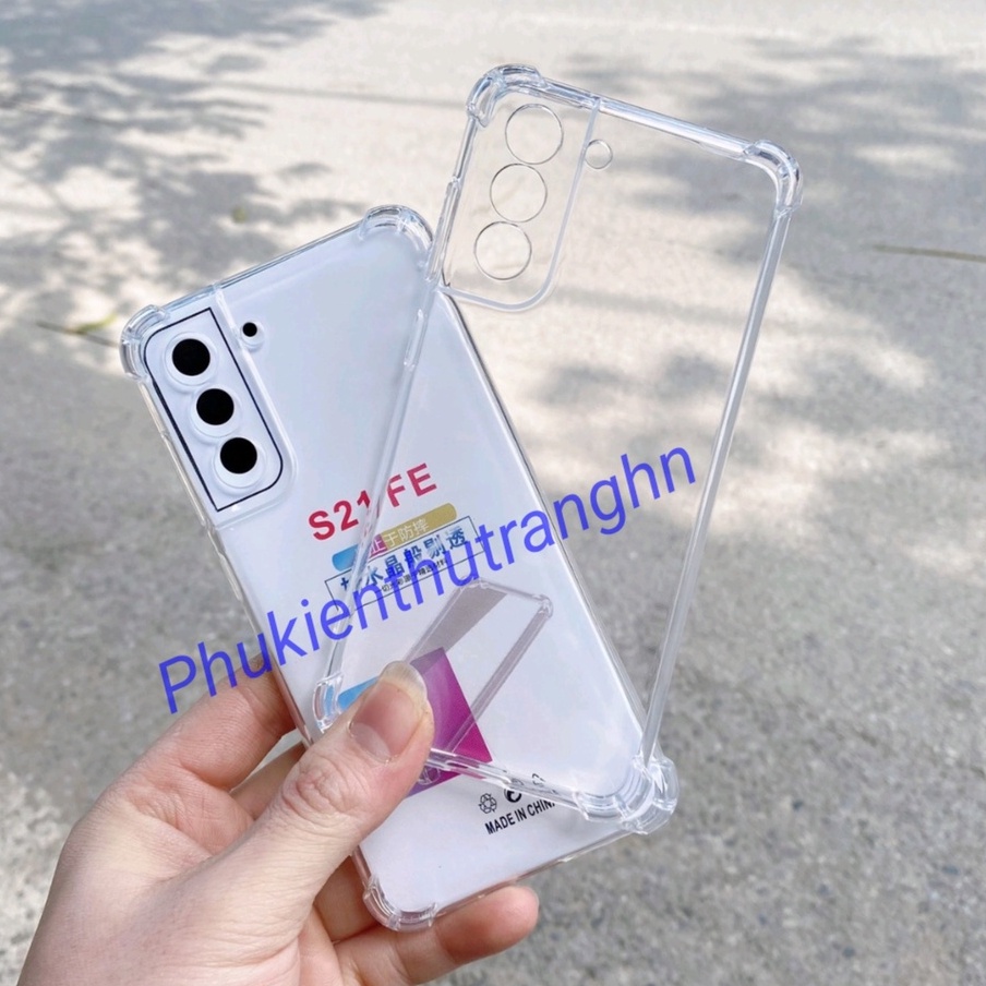 Ốp lưng Samsung S21 FE/ S22/ S22 PLUS/ S22 ULTRA dẻo trong chống sốc 4 góc có gờ bảo vệ camera - HÀNG DÀY LOẠI 1