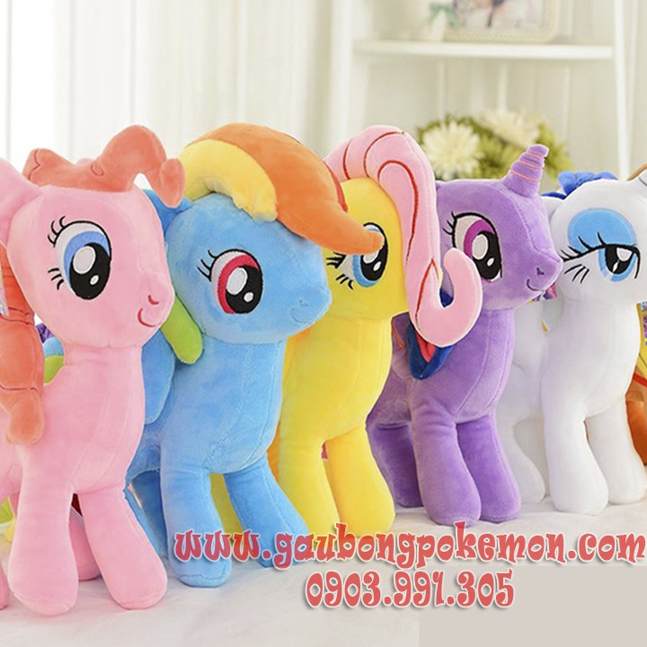 TẶNG TÚI QUÀ THÚ BÔNG NGỰA PONY RAINBOW DASH XANH MẪU XỊN 30CM