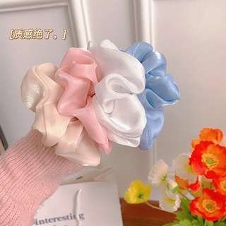 Dây cột tóc Scrunchies vải lụa dễ thương