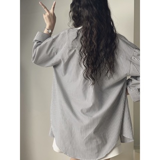 Áo sơmi kẻ basic form oversize