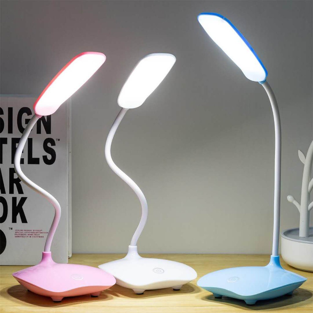 Đèn bàn LED có thể gập lại Đèn bàn có thể sạc lại 3 chế độ Cảm biến cảm ứng điều chỉnh độ sáng Bảo vệ mắt Đèn đọc sách học sinh
