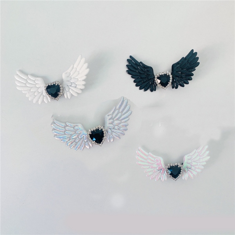 Kẹp TóC HìNh CáNh Thiên ThầN MàU Đen TrắNg Dễ Thương Cho Nữ