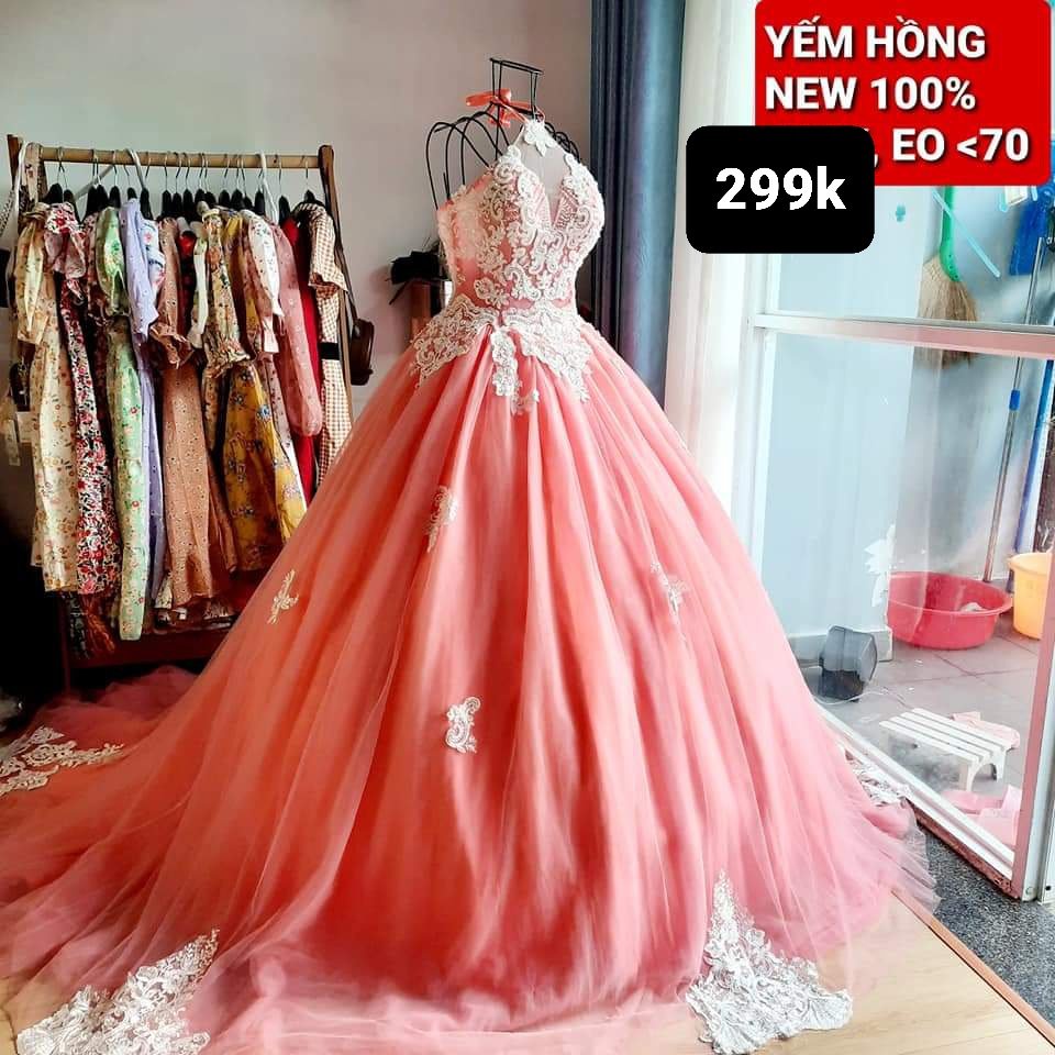 Váy cưới nhiều màu, váy công chúa đủ màu thanh lý, nhiều mẫu giá hạt dẻ, free size dưới 60kg vừa