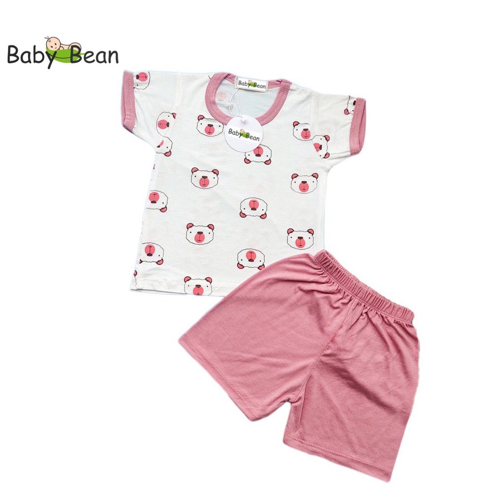 Bộ Đồ Thun Lạnh Tay Ngắn Quần Ngắn Bé Sơ Sinh BabyBean MÀU NGẪU NHIÊN