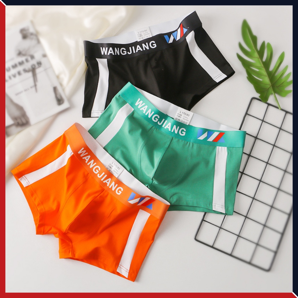 Quần Lót Nam Sịp Nam Vải Cotton Thấm Hút Kháng Khuẩn Co Dãn Tốt WANGJIANG-WJ02