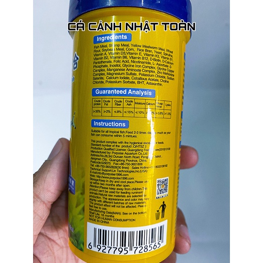 THỨC ĂN CAO CẤP CHO CÁ BETTA PORPOISE 80G