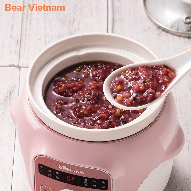 ✢¤❃Nồi cơm điện Bear sứ hầm súp nấu cháo bb mini tự động ăn dặm cho bé 1-2 người